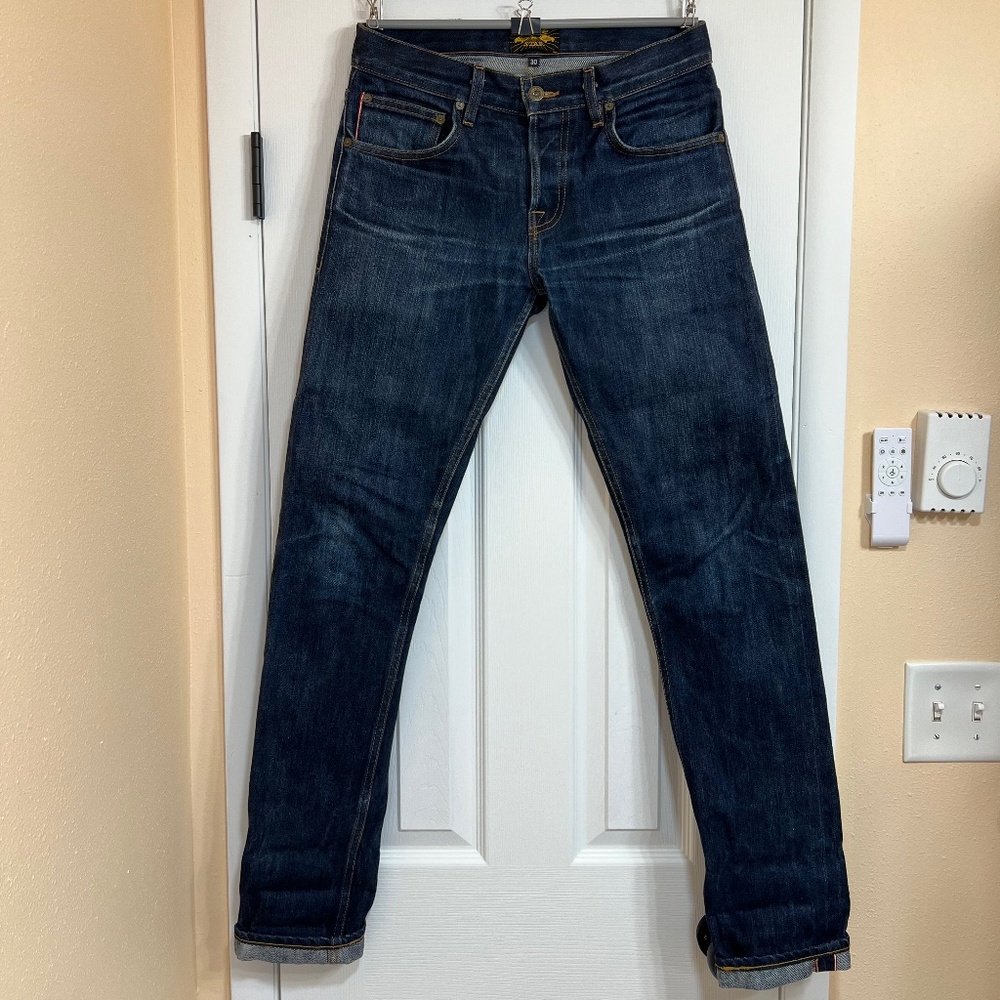 Brave Star Men’s Slim Straight Jeans - Dark Indigo